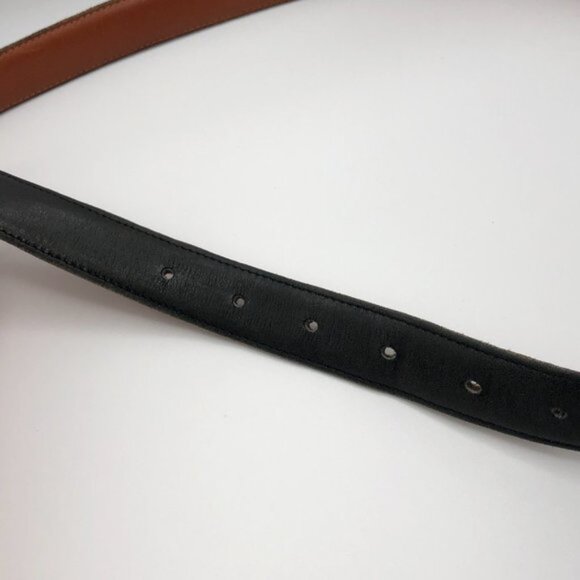 Vintage Coach Black Leather Belt Size 38 Brass Buckle 1 Inch Made in NYC main image 5